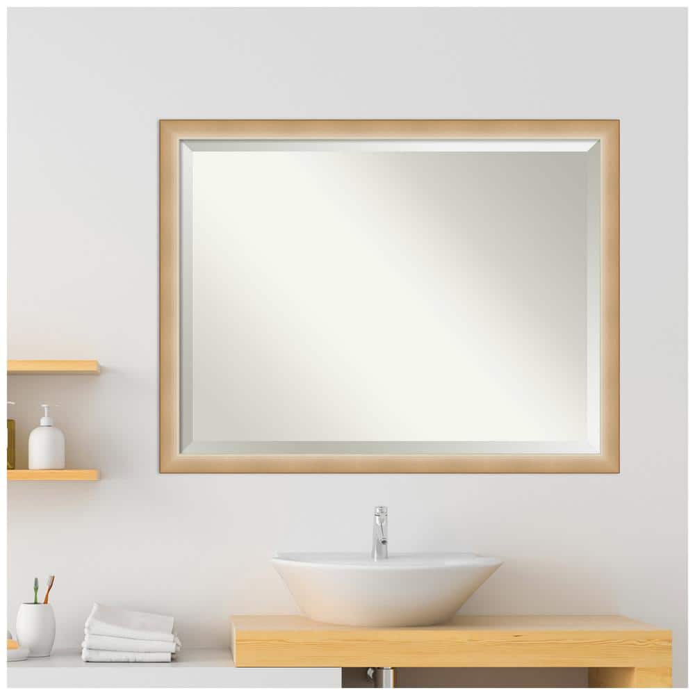 Eva Ambre Gold and Silver Gradient Oversized Wall Mirror 43x33
