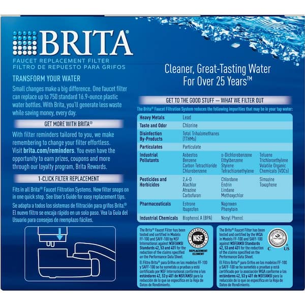 Brita FF-100 faucet water filtration system +2 new replacement filters -  household items - by owner - housewares sale