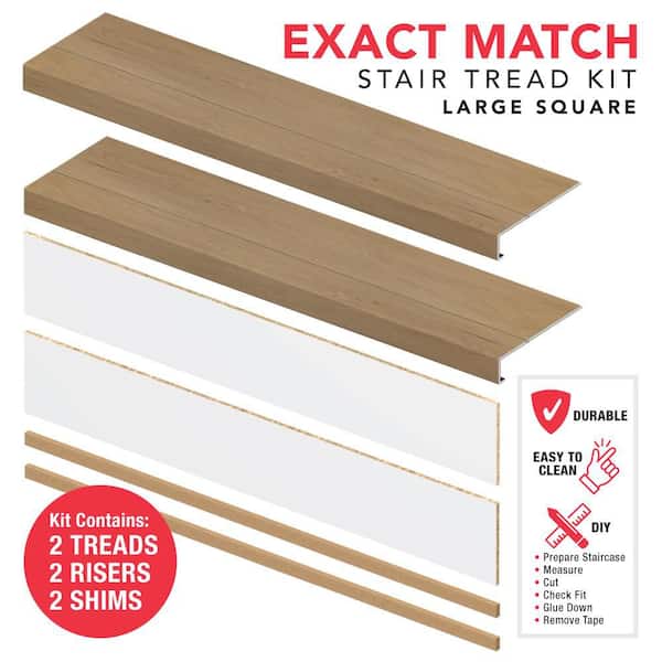VERSATRIM Joplin Pecan 8mm x 46in x 12in Exact Match Large Square