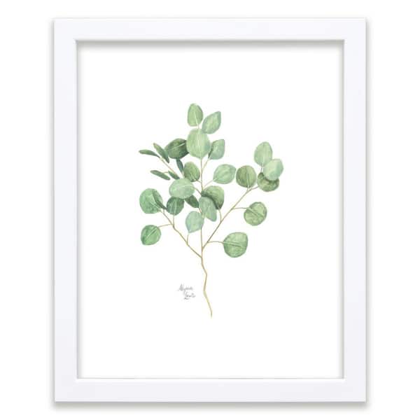 Unbranded Nature's Lace 1 "Silver Dollar Eucalyptus" by Alyssa Lewis Individual White Framed Nature Art Print 24 in. x 18 in.