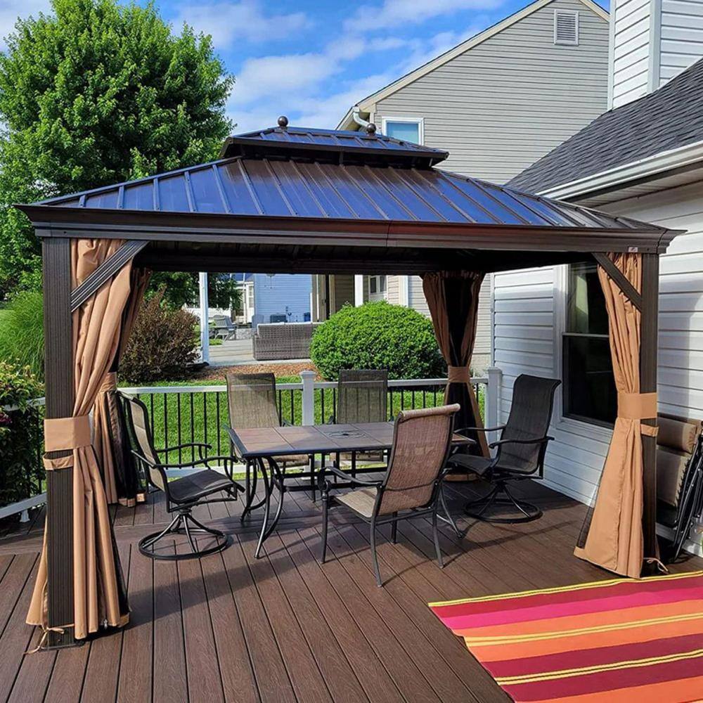 Have a question about PURPLE LEAF 10 ft. x 12 ft. Aluminum Hardtop