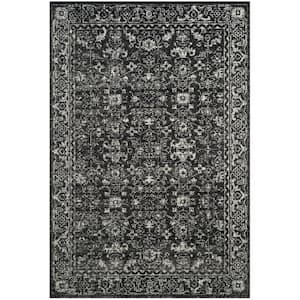 Evoke Charcoal/Ivory 5 ft. x 8 ft. Border Area Rug