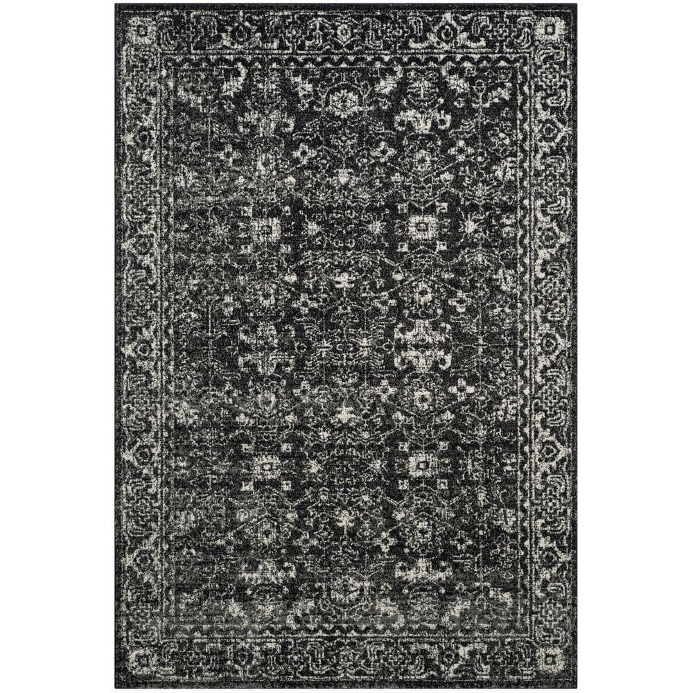 Evoke Charcoal/Ivory 7 ft. x 9 ft. Border Area Rug price history on PriceWatchPro