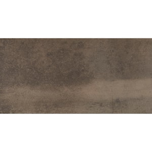 Metro Brown 12 in. x 24 in. Rectified Matte Glazed Porcelain Floor and Wall Tile (11.62 sq. ft. / Case)