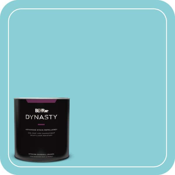 BEHR DYNASTY 1 qt. #HDC-MD-14 Sky Watch One-Coat Hide Eggshell Enamel Interior Stain-Blocking Paint and Primer