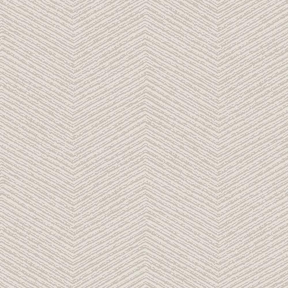 Natural Cream Chevron Textured Non-Woven Wallpaper Roll