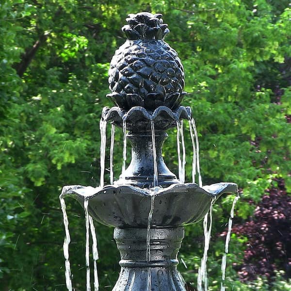 Sunnydaze 4-Tier Electric Powered Grand Courtyard Fountain in