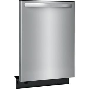 24 In. in. Top Control Built-In Tall Tub Dishwasher in Stainless Steel with 5-Cycles, 49 dBA