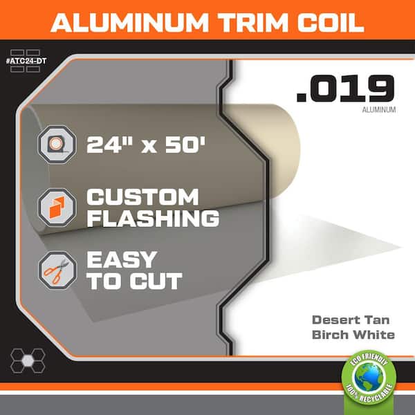 24 in. x 50 ft. Polyester Aluminum Paint Trim Coil
