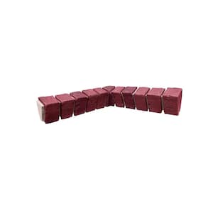 16 in. x 3 in. x 3.75 in. Deep Red Brick Veneer Siding Inside Corner Ledger