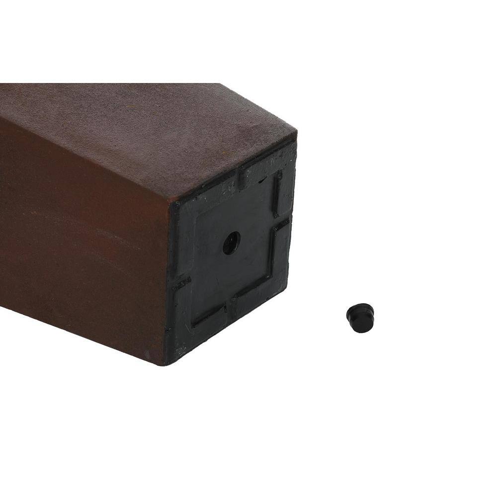 Rustic Brown Tall Square Tapered Planter