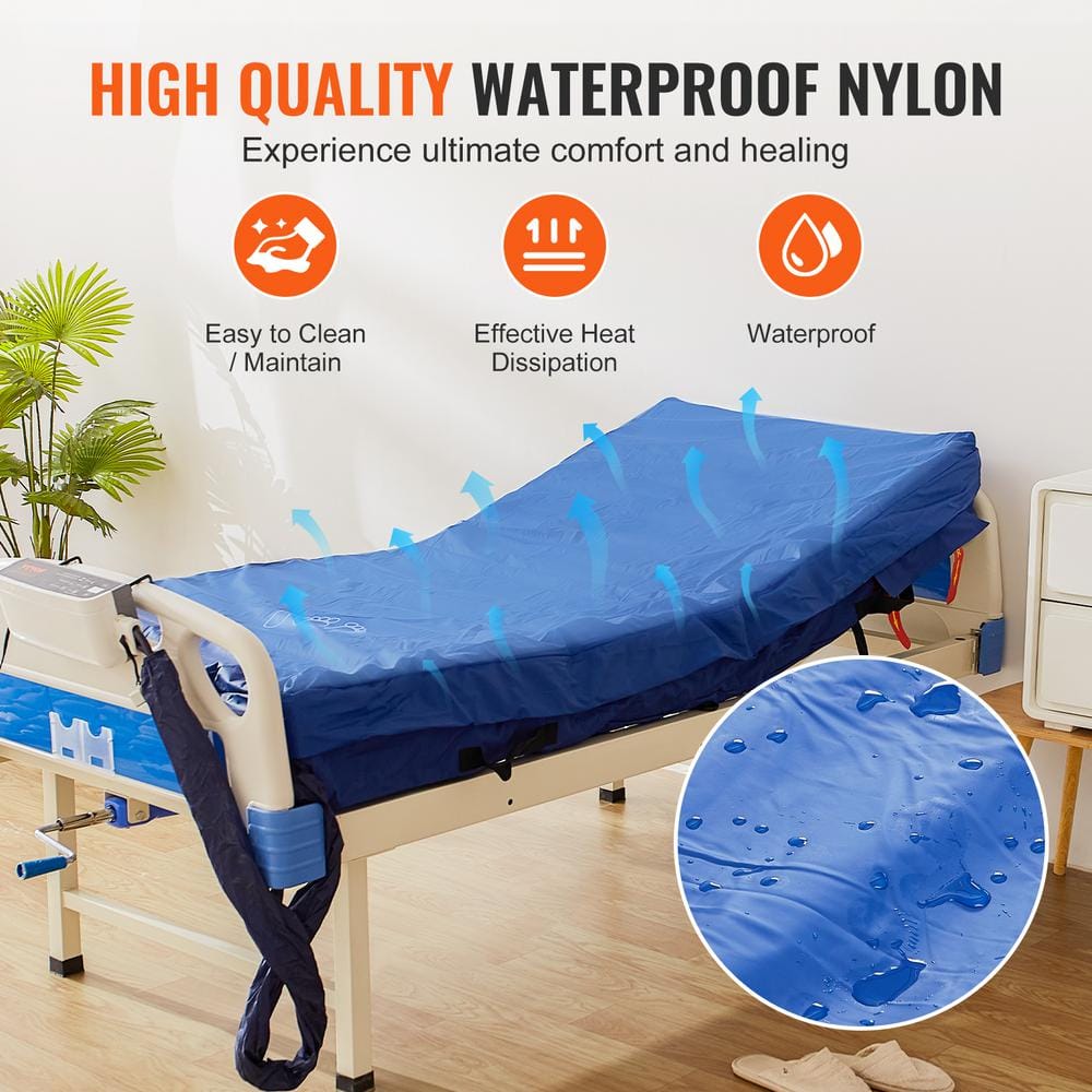 Blue Nylon TPU Dual-Layer Alternating Pressure Mattress with Electric Pump