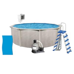 Phoenix 24 ft. x 52 in. Round 52 in. Hard Side Pool with Pump, Ladder, Liner, Skimmer