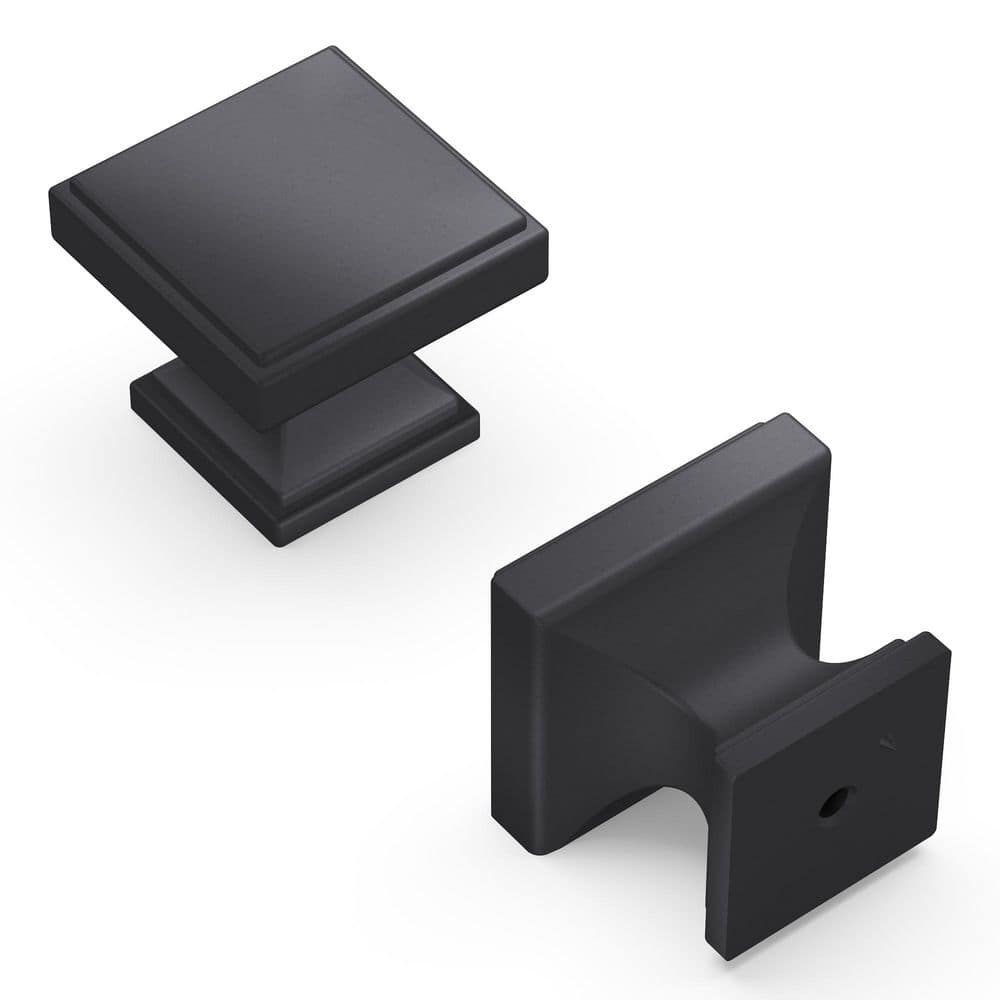 Brownstone Collection Knob 1.38 Inch x 1.38 Inch Matte Black Finish Square Cabinet Knob price history on PriceWatchPro