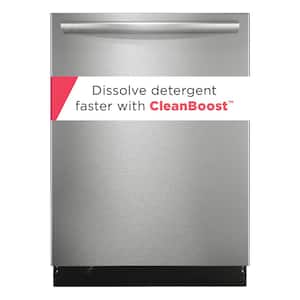 24 in Top Control Built In Tall Tub Dishwasher in Stainless Steel with 7 Cycles and CleanBoost