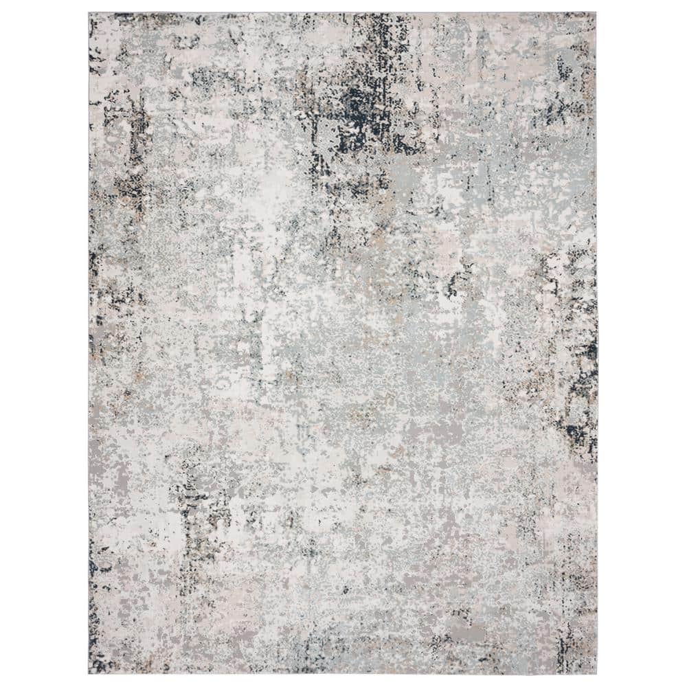 Michaela Cassy Gray/Cream 1 ft. 10 in. x 3 ft. Contemporary Carved Abstract
