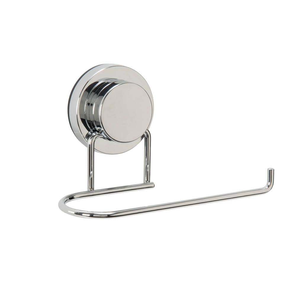 Bath Bliss Royal Suction Cup Toilet Paper Holder In Chrome 10084 Chr