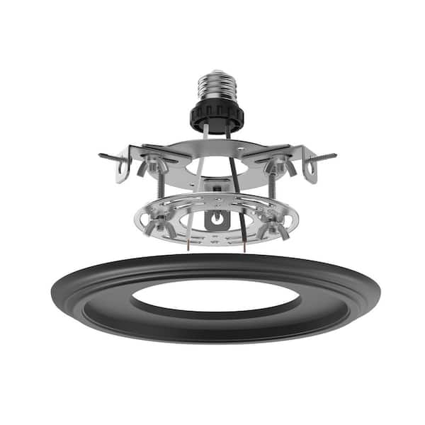Black R5 R6 Recessed Can Light Conversion Kit, Light Fixture Upgrade Pendant Light