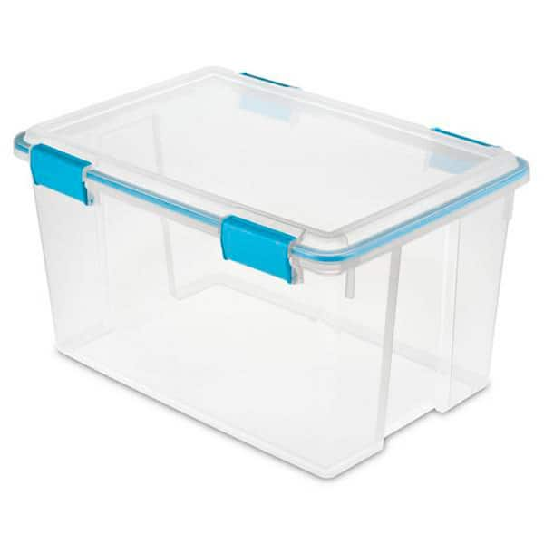 Plastic Cake Box Tub With Clips Handle Storage Containers Carriers Airtight  Lid