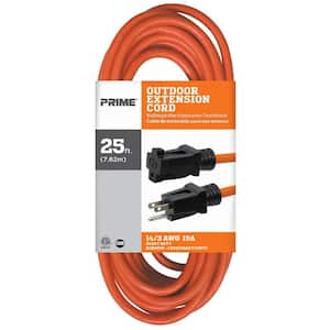 25 ft. 14/3 SJTW Orange Outdoor Extension Cord
