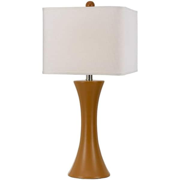 AF Lighting Madison 26 in. Orange Ceramic Table Lamp