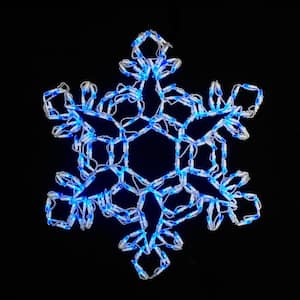 30 in. Holidynamics Christmas Dynamic RGB Color Changing Geometric Snowflake