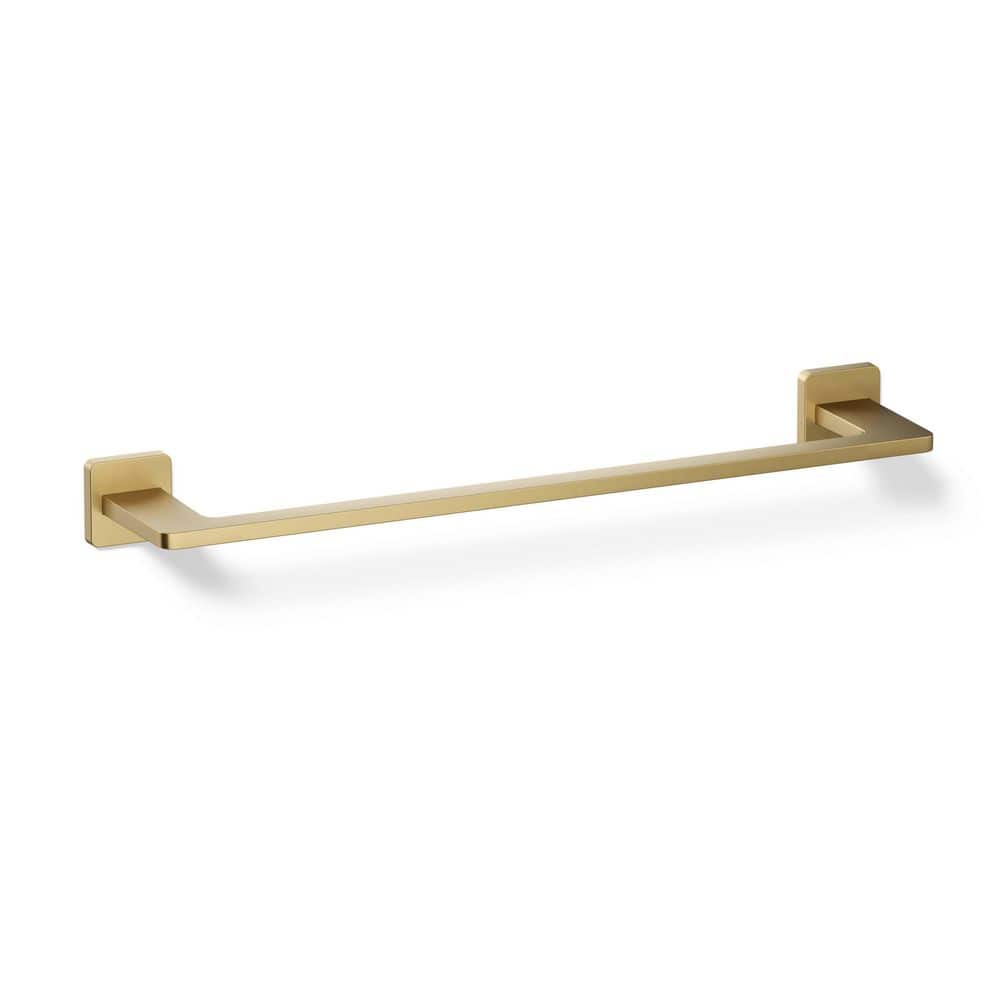 Mavera 18 in. Wall Mounted Towel Bar in Vibrant Brushed Moderne Brass price history on PriceWatchPro