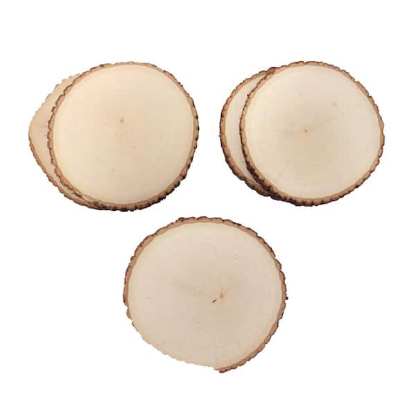 Walnut Hollow 2 in. x 1 ft. x 1 ft. Rustic Basswood Thick Round Project Panel (5-Pack)