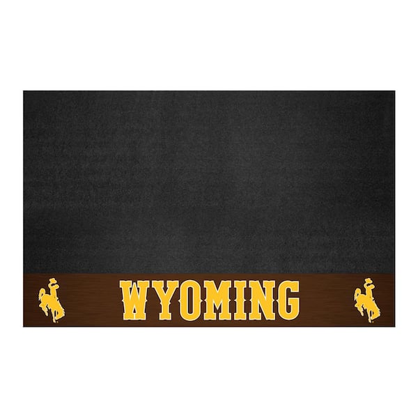 FANMATS NCAA 26 in. x 42 in. University of Wyoming Grill Mat