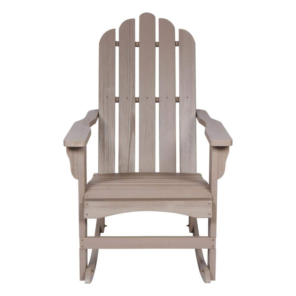 Shine Company Marina II Porch Rocker Graystone Rocking Wood Adirondack   Shine Company Outdoor Rocking Chairs 4699gs 64 1000 