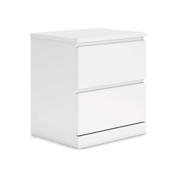 Signature DESIGN BY ASHLEY Onita White 2 Drawer 18.25 in. W Nightstands