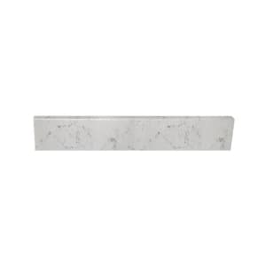 22 in. Cultured Marble Side Splash in Icy Stone (Universal)