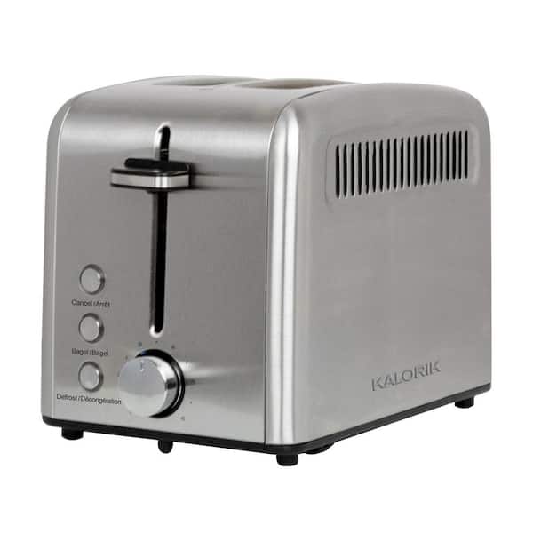 KALORIK 1400-Watt 2-Slice Stainless Steel Wide Slot Rapid Toaster