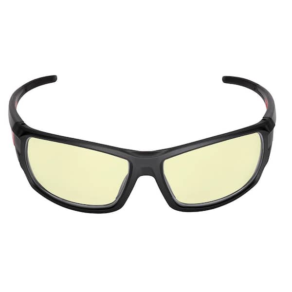 Milwaukee 4932478928 Yellow Safety Performance Glasses Scratch Resistant AntiFog