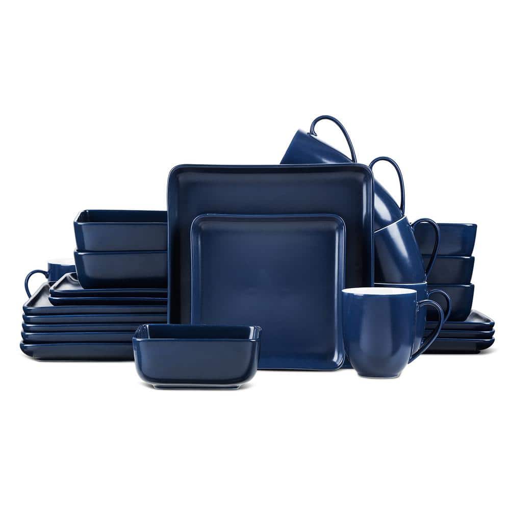 Wanbasion Navy Blue Oversized 6 Piece Kitchen Utensils Set