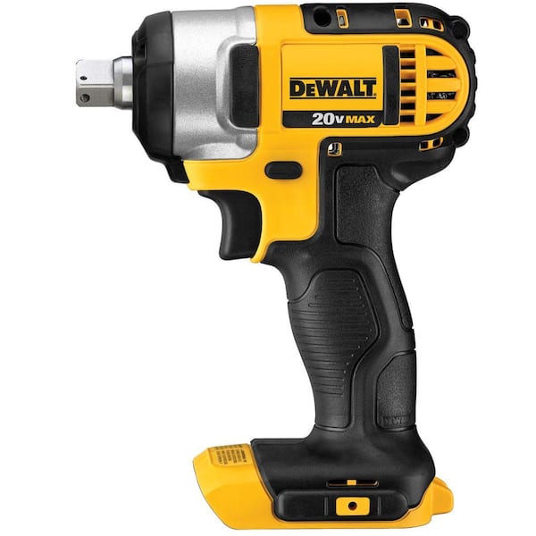 DEWALT 20V MAX Cordless 1/2 in. Impact Wrench Kit with Detent Pin (Tool Only)