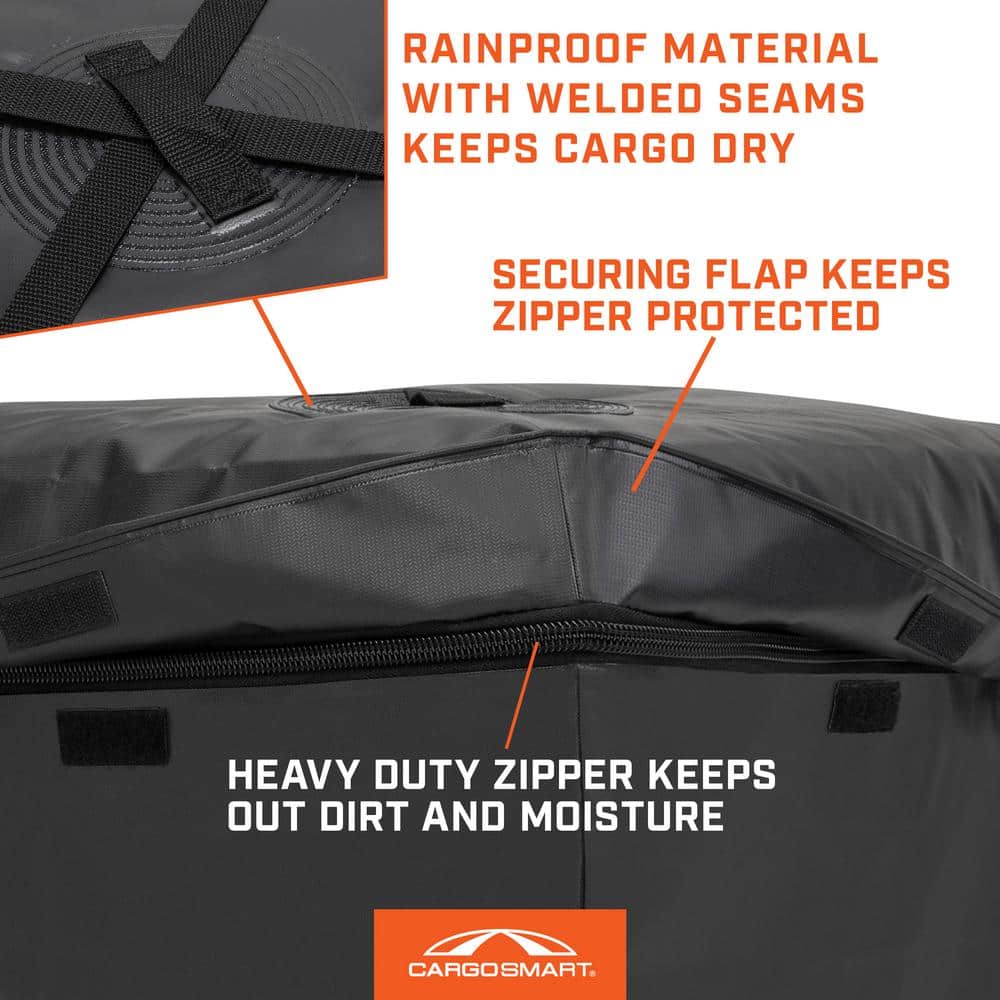 CargoSmart Black Heavy-Duty Vinyl Rooftop Cargo Bag