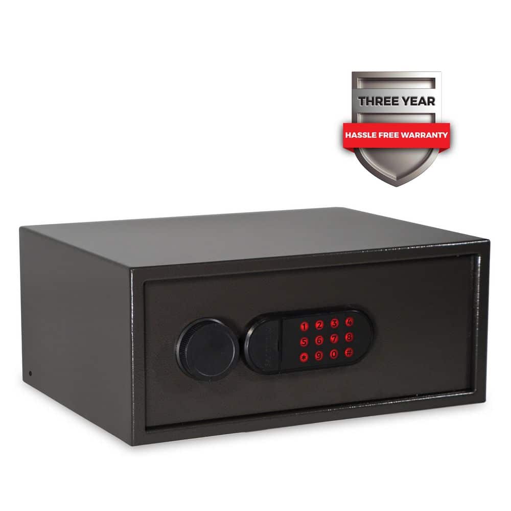 Home and Office 0.71 cu. ft. Security Vault with Electronic Lock, Dark Gray