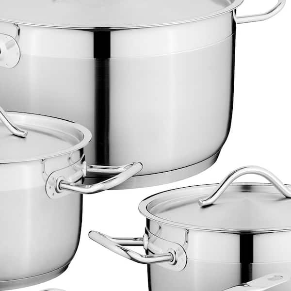 7-Step Induction Capsule Bottom Stainless Steel Cookware Set 13 Piece  Casserole Kitchenware Cooking Pot with Blue Glass Lid - China Cookware Set  and Cookware price