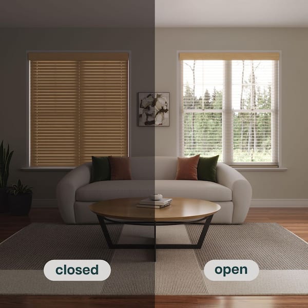 2 in Cordless Faux Wood Blinds