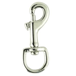 Everbilt 5/8 in. Nickel-Plated Strap Spring Snap (2-Pack) 42444