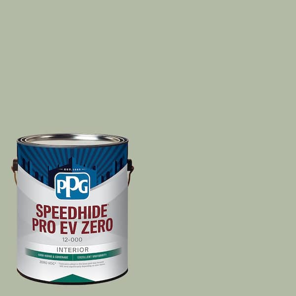 SPEEDHIDE Pro-EV Zero 1 gal. PPG1124-4 Light Sage Flat Interior Paint
