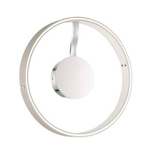 Verdura 15 in. 1-Light Grey/White LED Flush Mount