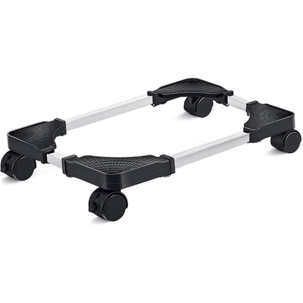 Yichuhaoxi Mobile CPU Stand Adjustable Computer Tower Stand with 4 Caster Wheels Fits Most PC (Black)
