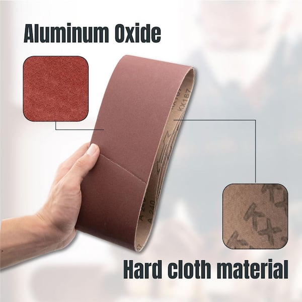 POWERTEC 110790-P2 Lot De 20 Bandes Abrasives En