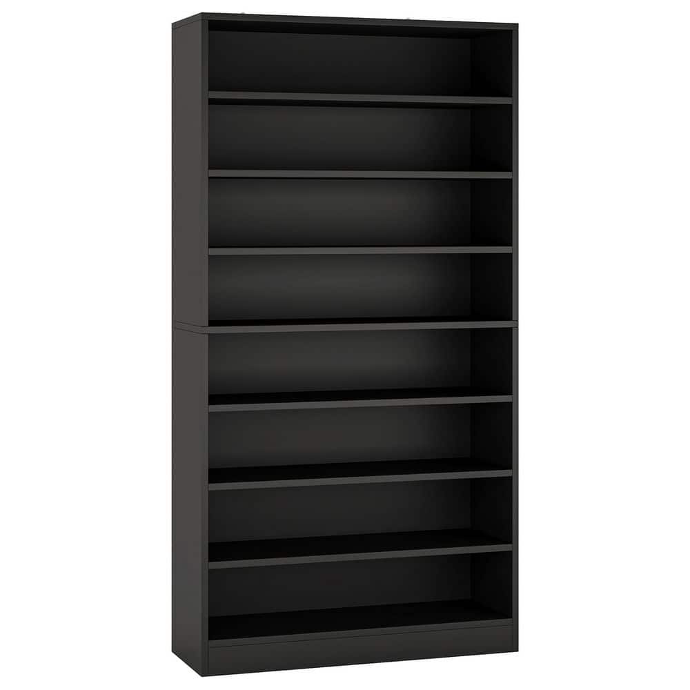 Lauren 8-Tier Large Wood Shoe Storage Cabinet with 6 Adjustable Shelves, Tall Shoe Cabinet for 32-Pairs Shoes, Black price history on PriceWatchPro