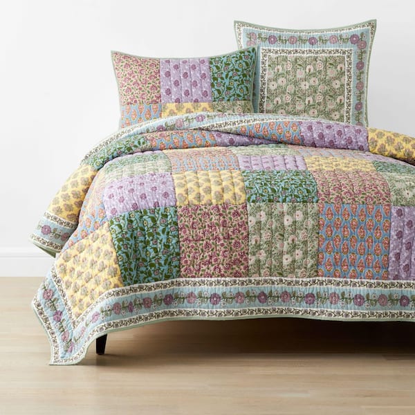 Company Cotton Rasha Patchwork Multi Cotton King Quilt