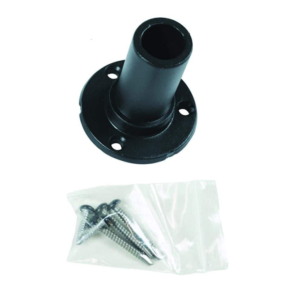 3 in. x 2.75 in. Black Aluminum ADA Rail Straight End Wall Mount Kit price history on PriceWatchPro