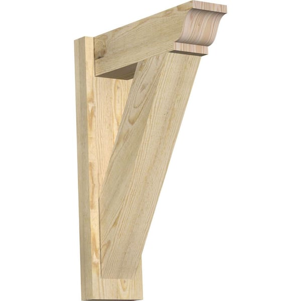 Ekena Millwork 6 in. x 26 in. x 18 in. Douglas Fir Traditional Rough Sawn Outlooker