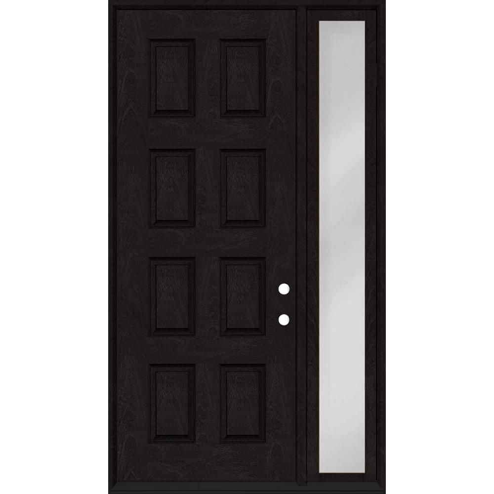 Regency 53 in. x 96 in. 8-Panel LHIS Onyx Mahogany Fiberglass Prehung Front Door with 14 in. SL with 6-9/16 Jamb price history on PriceWatchPro